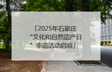 2025年石家庄“文化和自然遗产日”非遗活动启幕